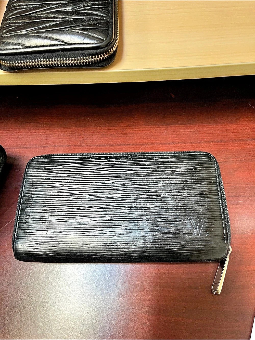Louis Vuitton Epi Zippy Wallet in Black